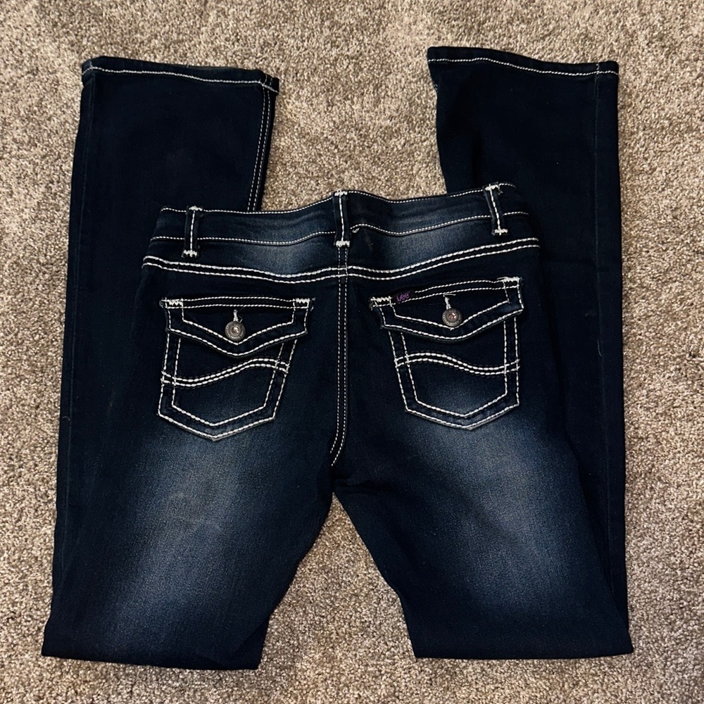 Lee Kids' Dark Blue Jeans with Contrast Stitching